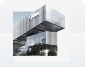 现代楼宇建筑示意